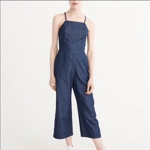 Abercrombie and Fitch Chambray Culotte Jumpsuit